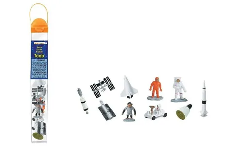 Safari Ltd 699804 Space - Raumfahrtfiguren (10 Minifiguren) Serie Themengebiet