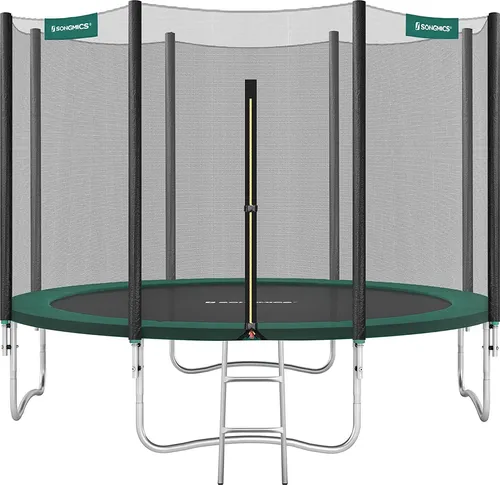 SONGMICS Gartentrampolin Ø366 cm mit Sicherheitsnetz und Leiter