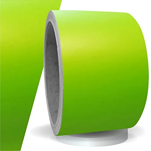 siviwonder Zierstreifen selbstklebend Folie Lime Grün Matt matt 50 mm x 10 m Rolle Dekorband Auto Motorrad Boot Fahrrad Wohnwagen Helm Pinstripe Klebeband für Konturmarkierung Linien Dekoration Akzent