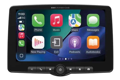 ESX Vision VMX901DAB | Universal 1-DIN Media Moniceiver mit 22,8 cm Touchscreen