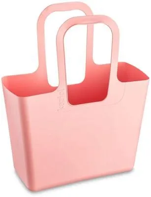 Koziol Organic XL Tasche, blush - Umhängetasche mit großem Volumen und geringem Gewicht, perfekt für den Wochenendeinkauf und inspiriert vom klassischen Einkaufskorb.