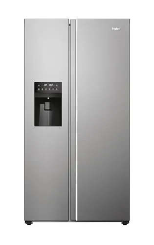 Haier Side-by-Side SBS 90 Series 5 HSR5918DIMP - Kühlschrank mit 511 Litern Nutzinhalt, extrem leise und ausgestattet mit Eis-, Crushed-Ice- und Wasserspender für höchsten Komfort.