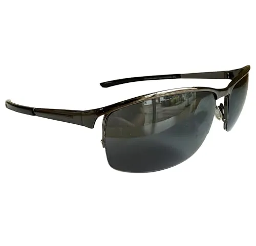 Gil SSC MATRIX SONNENBRILLE Braun dunkel verspiegelt SPORTBRILLE MOTORRADBRILLE SPORT BRILLE (Braun Dunkel)