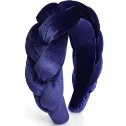 DRESHOW Samt Geflochtenes Stirnband Damen Vintage - Elegantes Samt Stirnband im Vintage-Stil für Damen. Hochwertiges Material sorgt für angenehmen Tragekomfort. Ideal für verschiedene Anlässe und vielseitig kombinierbar.