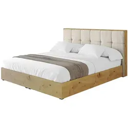 Altdecor Polsterbett, Beige, Textil, 140x200 cm, Schlafzimmer, Betten, Polsterbetten