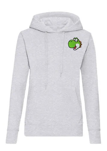 Blondie & Brownie Damen Hoodie mit Yoshi Gesicht Patch