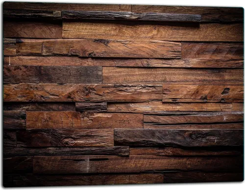 Glasschneidebrett Herdabdeckplatte Ceranfeld Universal 52x40 cm Holz