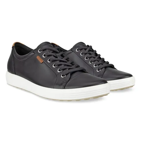 ECCO Damen Soft 7 Gtx Tie Schuhe – Bequeme Hi-Top Sneaker in Schwarz - Damen-Sneaker aus hochwertigem Premium-Leder mit ECCO's Comfort Fibre System für ganztägige Frische und optimalen Sitz.
