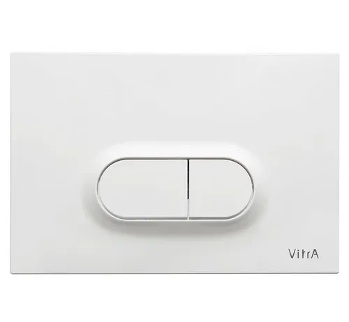 VitrA Loop O WC-Betätigungsplatte für 2-Mengen-Spülung 740-0500 in Weiß