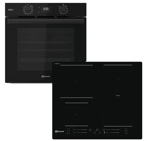 BAUKNECHT Backofen-Set BAKO 820 Pyro Steam, mit 1-fach-Teleskopauszug, GentleSteam