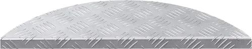 vidaXL Treppenstufen 10 Stk. Aluminium Rutschfest 60x18 cm - Treppen & Geländer – Rutschfeste Aluminiumtreppenstufen für mehr Sicherheit und modernen Look in deinem Eingangsbereich, ideal für drinnen.