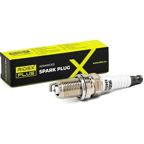 RIDEX PLUS Zündkerze 686S0028P Iridium Nickel Spanner Size: 16 mm Gewindelänge: 19mm