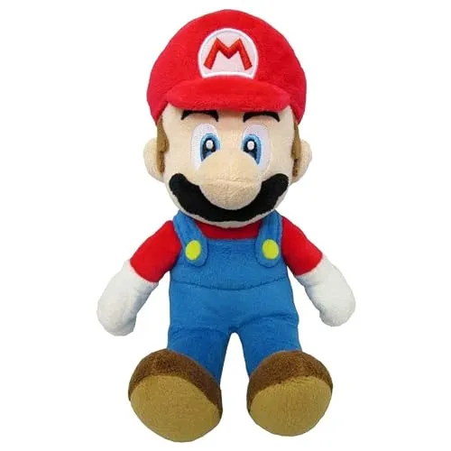 Super Mario Sanei Mario Plüsch, 24 cm, offizielles Lizenzprodukt