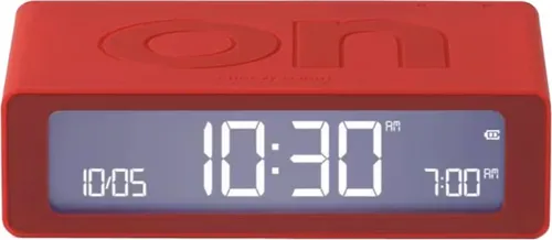 Lexon LR158R4 Digitalwecker Flip Mini Rot in grau von Lexon