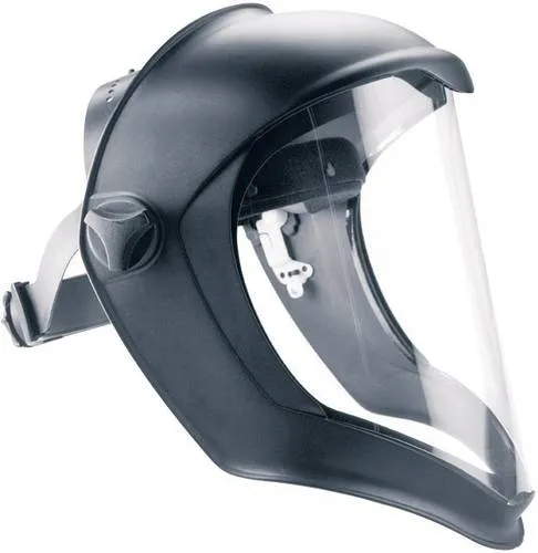 Honeywell Bionic 1011624 Schutzvisier Schwarz, Transparent - Kindersicherung - Innovativer Gesichtsschutz mit einstellbarem Komfort und FogBan-Beschichtung für klare Sicht und maximalen Schutz.