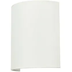 Licht-Erlebnisse Wandleuchte Stoffschirm B: 21 cm Creme E27 indirekte Beleuchtung Uplight Wohnzimmer Schlafzimmer, LE60302