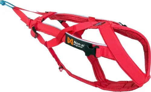 Non-stop dogwear Combined Harness - Innovatives Hunde-Zuggeschirr für Skijöring und Pulka - Laufgeschirr für Hunde, optimiert für Bewegungsfreiheit und Kraftübertragung, ideal für Sportarten mit hohem Zugpunkt wie Laufen und Radfahren.