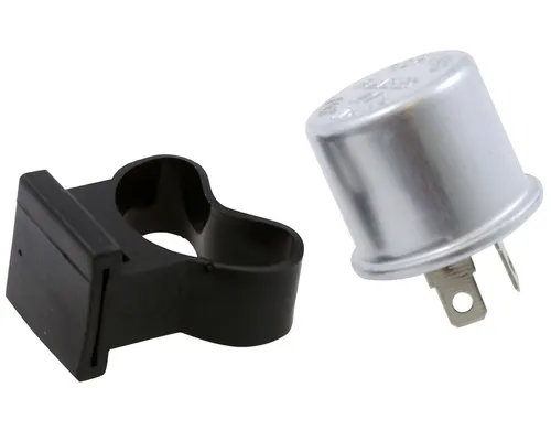 Blinkrelais 2 Pol universal inklusive Haltegummi 12V 21W, Motorrad, , Quad Mofa