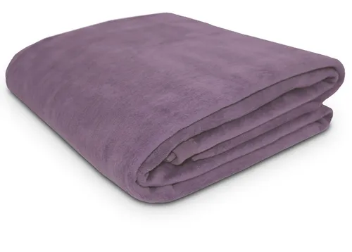 ZOLLNER Wohndecke 150 x 200 cm, flieder - Bettdecken mit antistatischer Ausrüstung, aus 60% Baumwolle und 40% Polyacryl, ideal für gemütliche Abende und auch in XXL erhältlich.