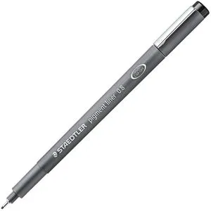 Staedtler Fineliner pigment liner, 308 08-9, Strichbreite 0,8 mm, schwarz