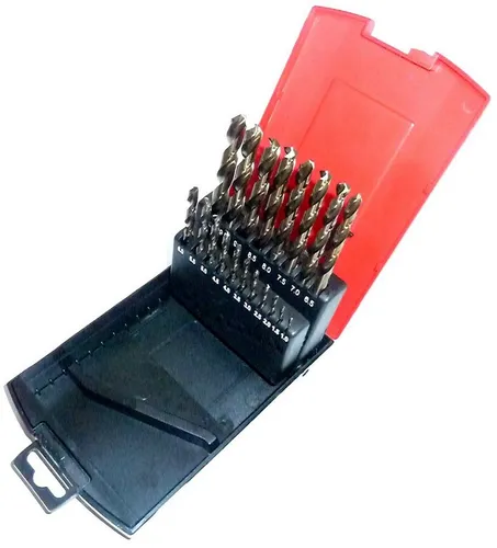 PeTools Metallbohrer 19 tlg. Edelstahl-Bohrerset - Hochwertiges 19-teiliges HSS-E Cobalt Bohrerset für präzises Bohren in Edelstahl und Sonderlegierungen. Ideal für Handwerk und Industrie, geliefert im robusten Koffer.