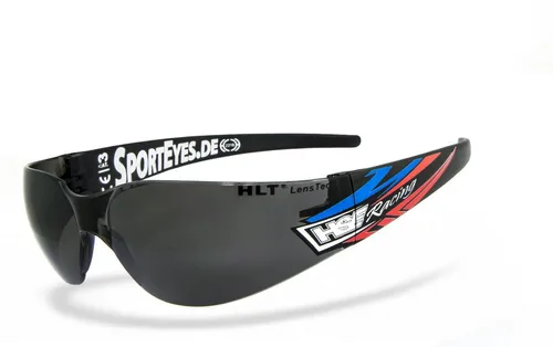 HSE SportEyes Sportbrille SPRINTER 3.0 RS - Brillen für Sport und Outdoor, steinschlagbeständig mit UV400 Schutz und anpassbar für Brillenträger - ideal für Motorsport-Enthusiasten!