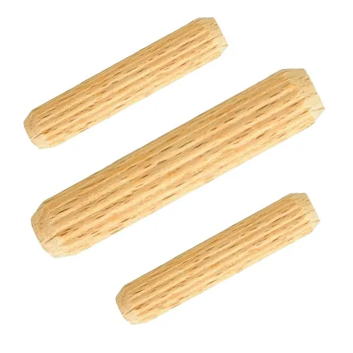 Produktbild Prima-Online Holzdübel Riffeldübel Holzdübel Holzstifte Buche Ø8x [30, 35, 40, 50, 60]mm 1kg