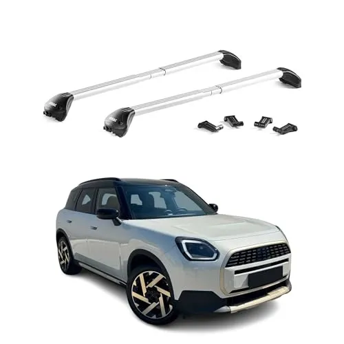 OMAC Dachträger Gepäckträger für Mini Countryman U25 2024-25 - Hochwertiger Aluminium-Dachträger, leicht und abnehmbar. Ideal für Fahrräder und Dachboxen, wasserdicht und windbeständig für alle Wetterbedingungen.