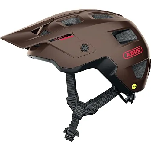 Abus MoDrop MIPS MTB Helm Braun S - Fahrradhelme mit MIPS-Technologie für optimalen Schutz und Komfort beim Mountainbiken.