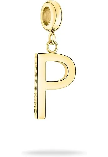 Liebeskind Berlin Charm LJ-1264-P-18 'P' IP Gold - Italian Style Charms für Damen, aus hochwertigem Edelstahl mit IP Gold poliert – ideal für individuelle Kombinationen und als Geschenk für jeden Anlass.