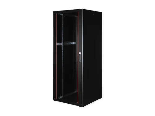 Roline Basic Netzwerkschrank 800x800mm mit Glastür - Zubehör, Serverschrank mit eleganter Glastür für eine ansprechende Präsentation und optimalen Schutz Ihrer Netzwerkgeräte.