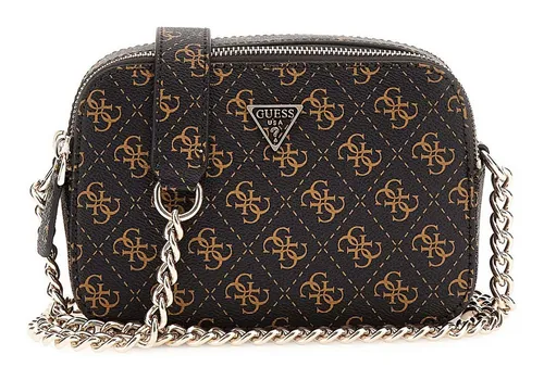 Guess Umhängetasche Crossbody Camera Bag braun - Stylische Handtasche aus 100% Polyurethan, mit praktischem Zipper und 135 cm Schulterriemen – ideal für den Alltag oder besondere Anlässe.