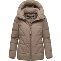 Marikoo Damen Winterjacke Kuschelnasee mit Kapuze - Die Damen Winterjacke „Kuschelnasee“ von Marikoo bietet modernen Stil und hohen Tragekomfort. Mit weichem Fleecefutter und gefütterter Kapuze ist sie ideal für kalte Tage. Zwei praktische Taschen halten Ihre Hände warm.
