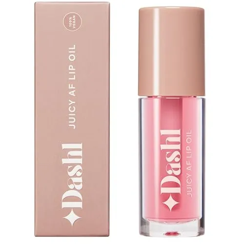DASHL Juicy AF Lip Oil, Nährendes Lippenöl, Sehr Glänzend, Hoher Glanz, Nicht Klebrig (5 Farben), 100% Vegan, Für Trockene Lippen