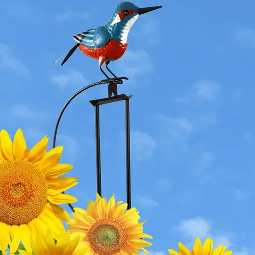 Windspiel Vogelwippe Gartenpendel Gartenwippe Gartendeko Eisvogel Vogel Vögel ❤