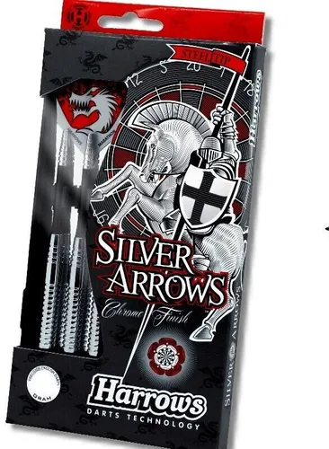Harrows Silver Dartpfeile (20 g) - Hochwertige Dartpfeile für präzises Spielen, ideal für Turniere und Freizeit. Robuste Verarbeitung und hervorragende Balance für optimale Wurfkontrolle.