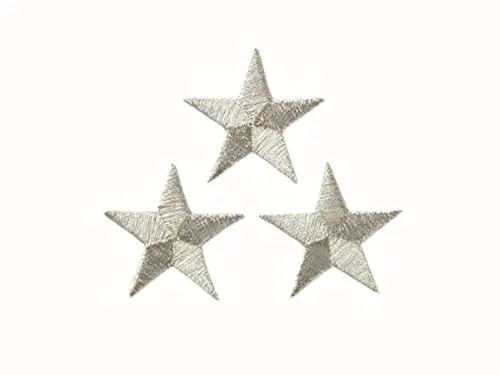 Mono-Quick GmbH Applikationen - Teens and Jeans - aufbügelbar Sterne ca. 2,5x2,5 cm silber 3 St