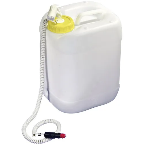 Comet 8630.06.2020 Mobil 24 V Camping Dusche 20 l - Camping Dusche mit 20 l Weithalskanister und leistungsstarker Tauchpumpe (12 l/min) für flexiblen Einsatz unterwegs. Ideal für Camping und Outdoor-Aktivitäten.