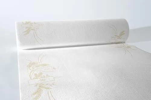 Produktbild Mank GmbH Airlaid Tischläufer 40 cm x 24 m | Tischdecken-Rolle stoffähnlich | praktische Einmal-Tischdecke für Kommunion oder Konfirmation | Kommunion/Konfirmation