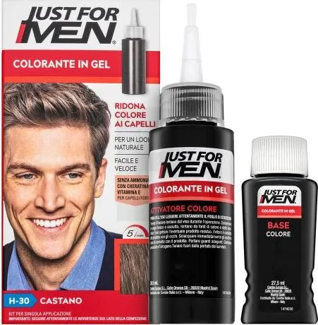 Just For Men Shampoo-in Color, Braun, H-30, Männer, Alle Haare, Olivenöl, vitamin E