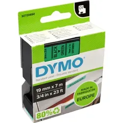 Dymo Label Band D1 45809 (S0720890) schwarz auf grün  19mm x 7m