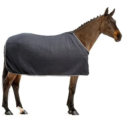 Euroriding Abschwitzdecke Fleece Basic schwarz 145cm