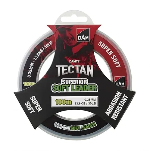 DAM TECTAN SUPERIOR SOFT LEADER 100M 0.60MM 27.2KG 60LBS TRANSPARANT