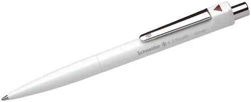 SCHNEIDER Kugelschreiber Kugelschreiber K 3 Biosafe Druckmechanik M braun Schaftfarbe: weiß