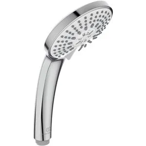 Ideal Standard Idealrain Handbrause B9403AA - 3-Funktions-Duschkopf in Chrom - Handbrausen Kategorie: 3 Strahlarten für individuelles Duscherlebnis - Regen, Platzregen und Massagestrahl mit Anti-Kalk-Funktion für langlebige Nutzung.
