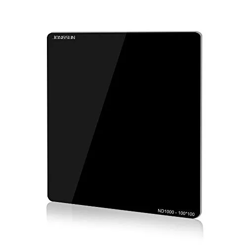 JONGSUN S-PRO 100x100mm Rechteckfilter Quadratische ND Filter, ND1000 (3.0) 10-Stop, Square Grauer ND1000 Neutral Density Graufilter, HD Nano-Mehrfachvergütung, Schott B270 Optikglas