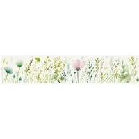 Produktbild A.S. Création Selbstklebende Bordüre Floral inWeiß Grün 5 m x 0,17 m