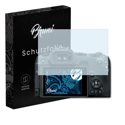 Bruni 2x Folie für Canon EOS R8 Schutzfolie Displayschutzfolie