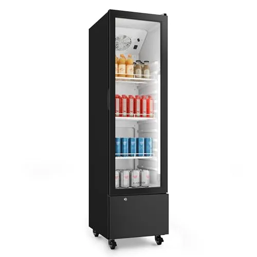 Klarstein GrandCooler Gewerbekühlschrank 180 L – Getränkekühler mit LED-Beleuchtung - Viel Platz mit 180 L Kapazität für Getränke. Ideal für Gastronomie und Büros. Temperatur einstellbar von 0–10 °C. Praktische Regalböden für optimale Organisation. Attraktive LED-Beleuchtung für eine ansprechende Präsentation.