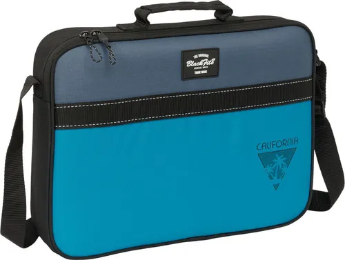 Schultasche BlackFit8 California Blau Schwarz 38 x 28 x 6 cm